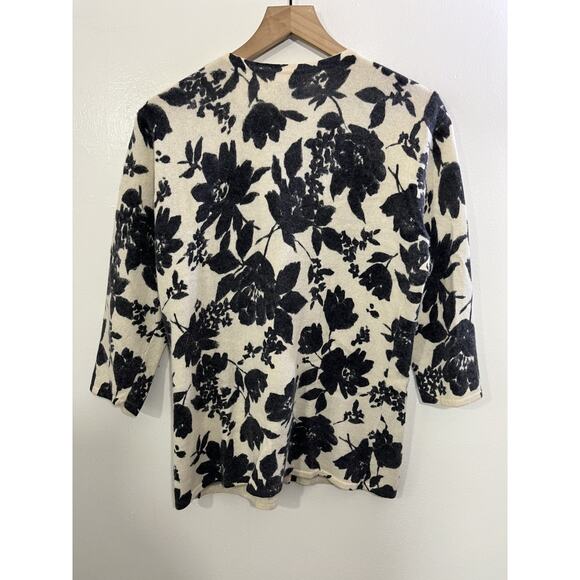 Cottage Romantic Quiet Luxury Floral Cardigan 0X Office Indie Preppy Y2K 90s - Picture 2 of 13